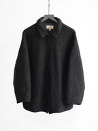 1990s ARMANI BLACK JEANS FLEECE WOOL JACKET