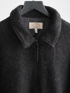 1990s ARMANI BLACK JEANS FLEECE WOOL JACKET