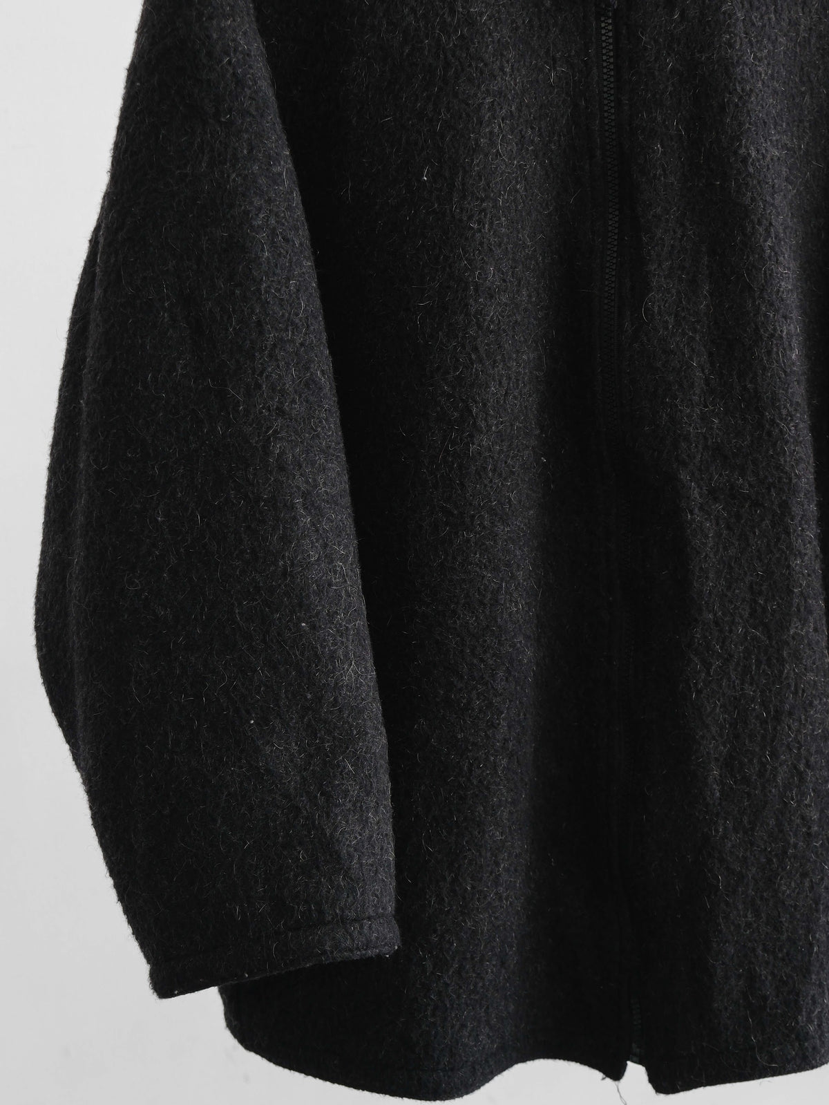 1990s ARMANI BLACK JEANS FLEECE WOOL JACKET