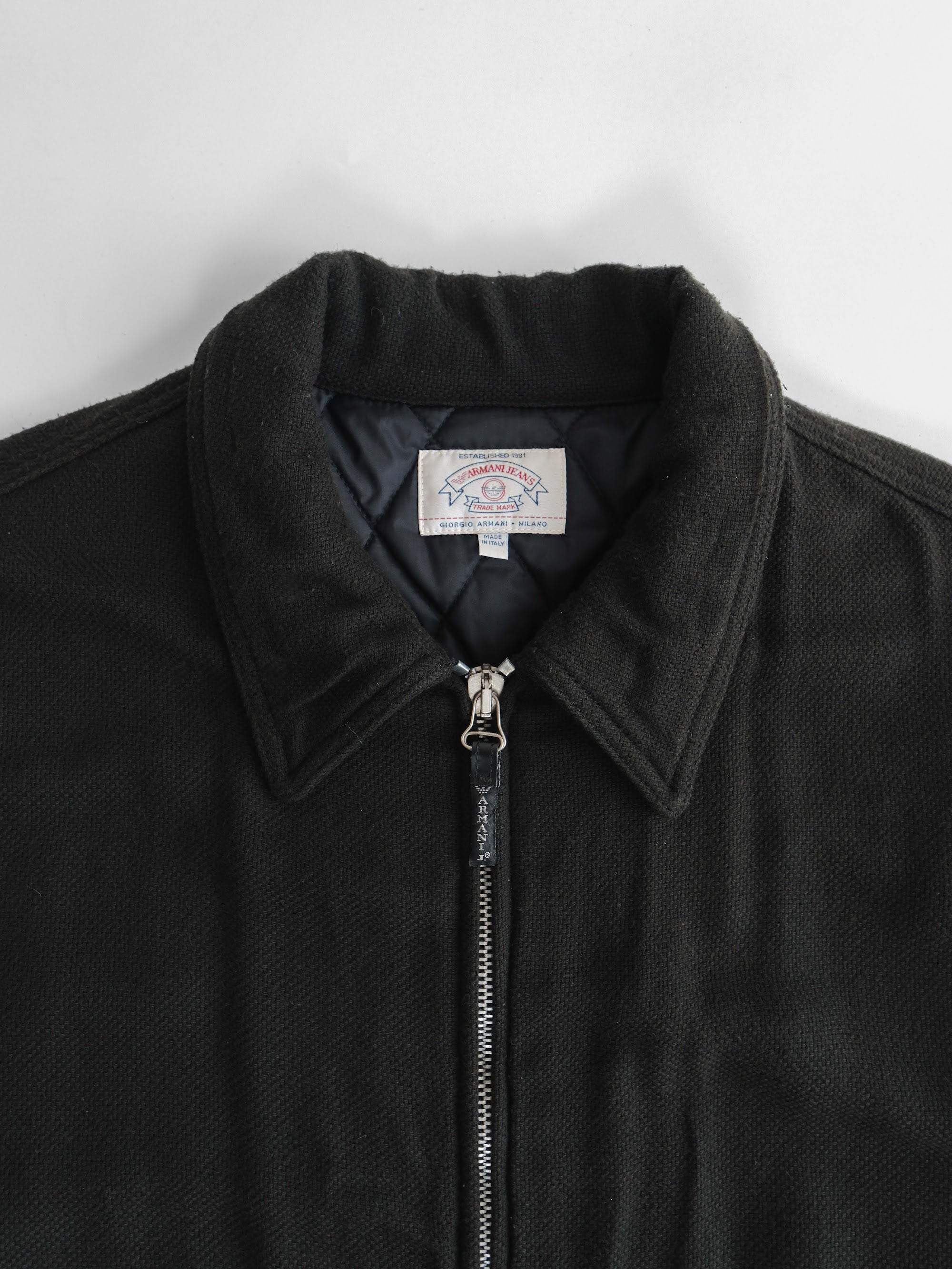 1990s ARMANI BLACK JEANS/ OUTDOOR JACKET