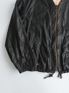 1990s ARMANI BLACK LEATHER JACKET