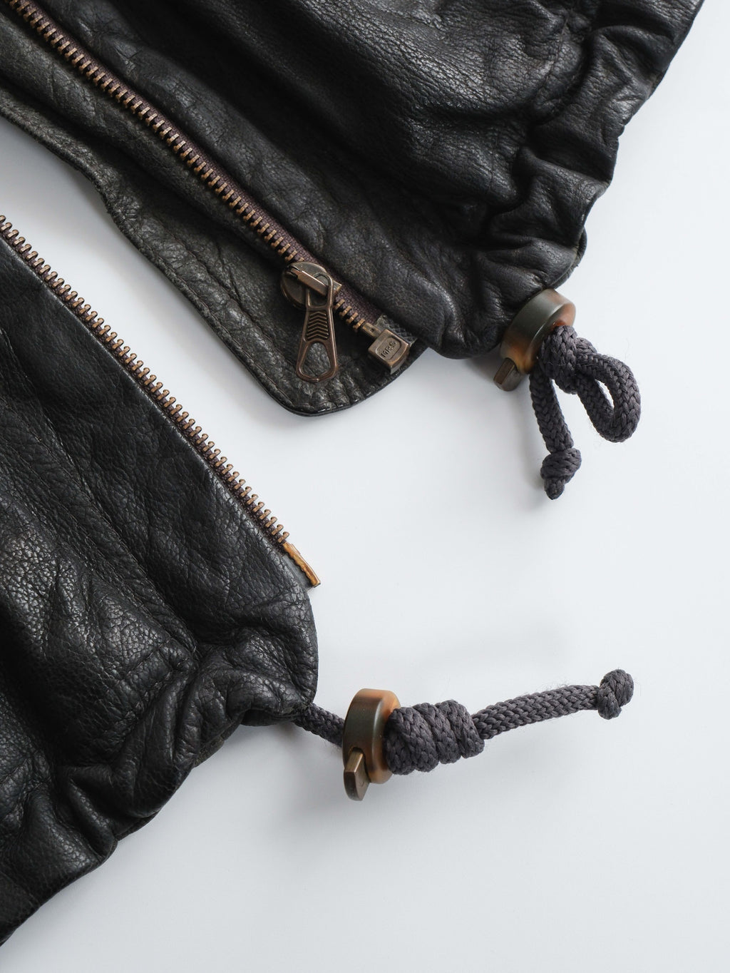 1990s ARMANI BLACK LEATHER JACKET