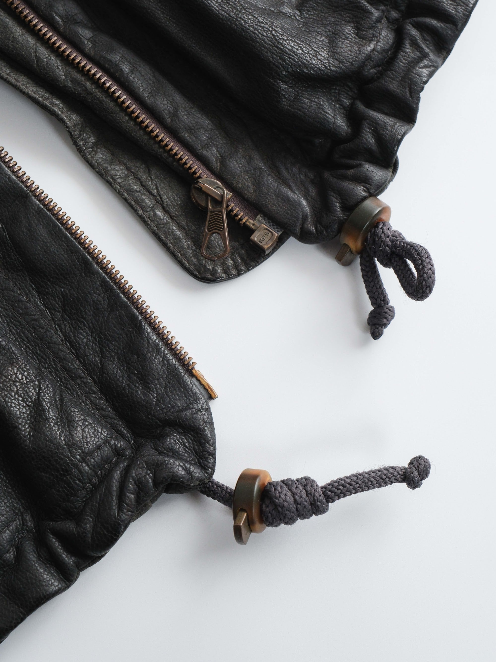 1990s ARMANI BLACK LEATHER JACKET