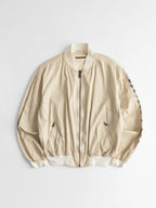 1990s ARMANI CREAM EMPORIO/ LEATHER JACKET