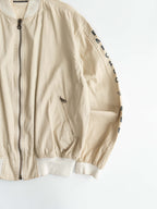 1990s ARMANI CREAM EMPORIO/ LEATHER JACKET