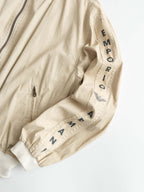 1990s ARMANI CREAM EMPORIO/ LEATHER JACKET