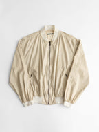 1990s ARMANI CREAM EMPORIO/ LEATHER JACKET