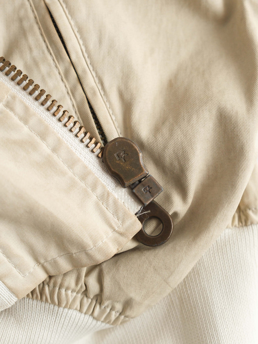 1990s ARMANI CREAM EMPORIO/ LEATHER JACKET