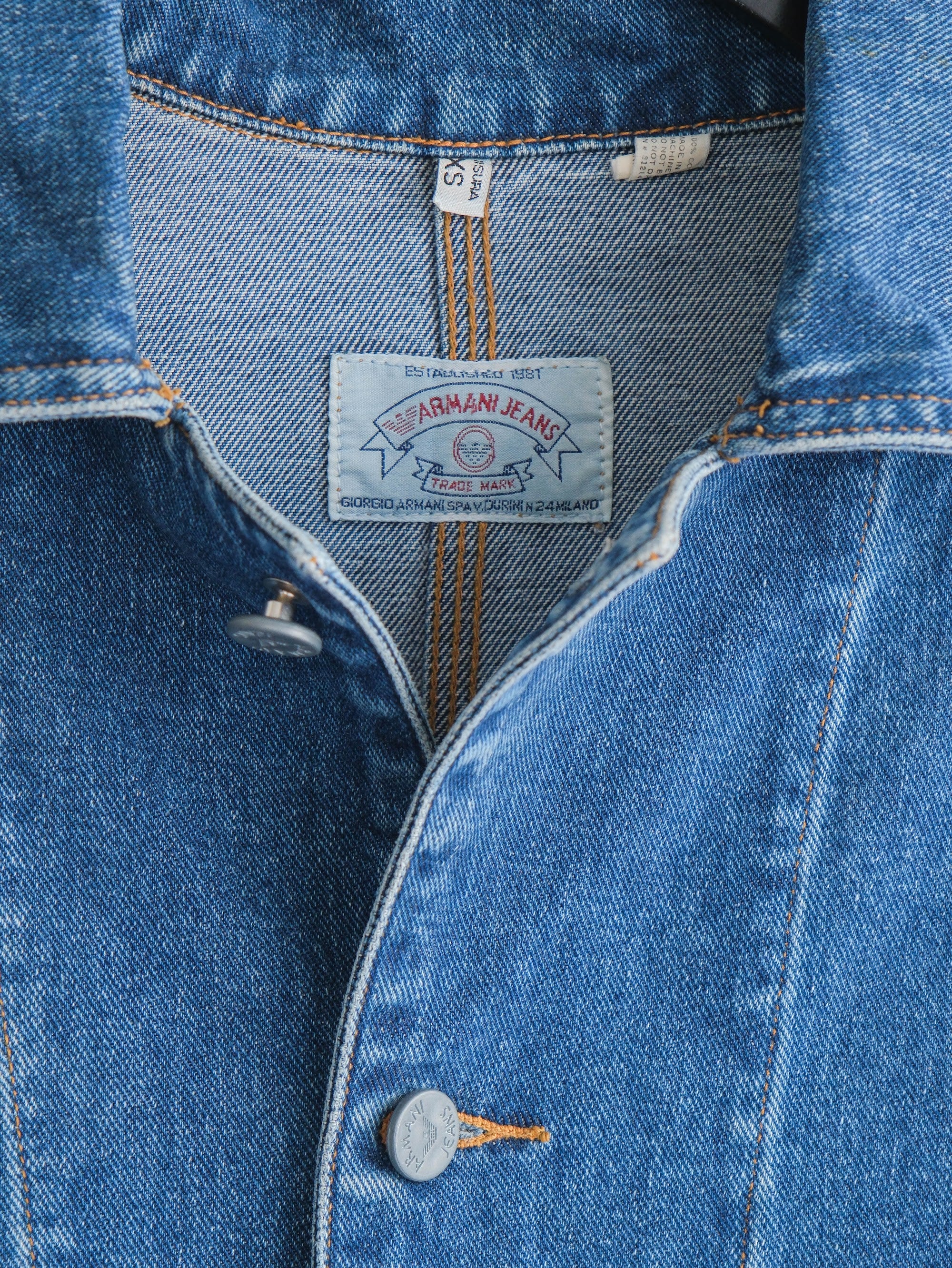 1990s ARMANI DENIM JEANS CHORE JACKET