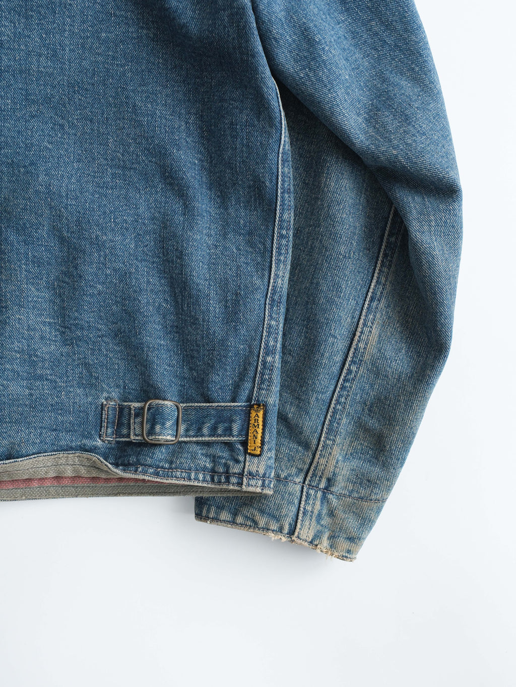 1990s ARMANI DENIM JEANS/ CORDUROY NECK JACKET