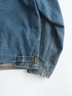 1990s ARMANI DENIM JEANS/ CORDUROY NECK JACKET