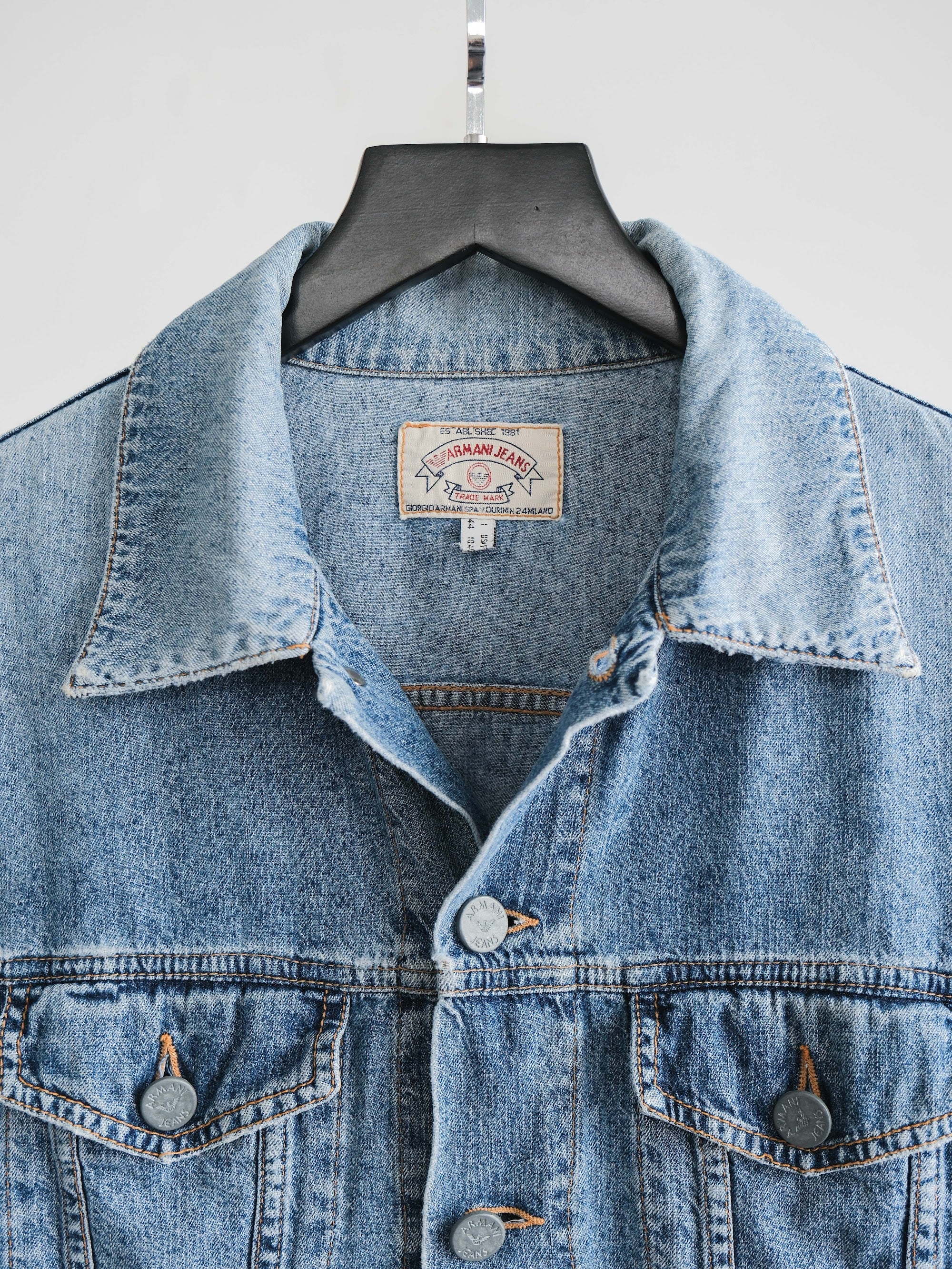 1990s ARMANI DENIM JEANS JACKET – Untilfaded