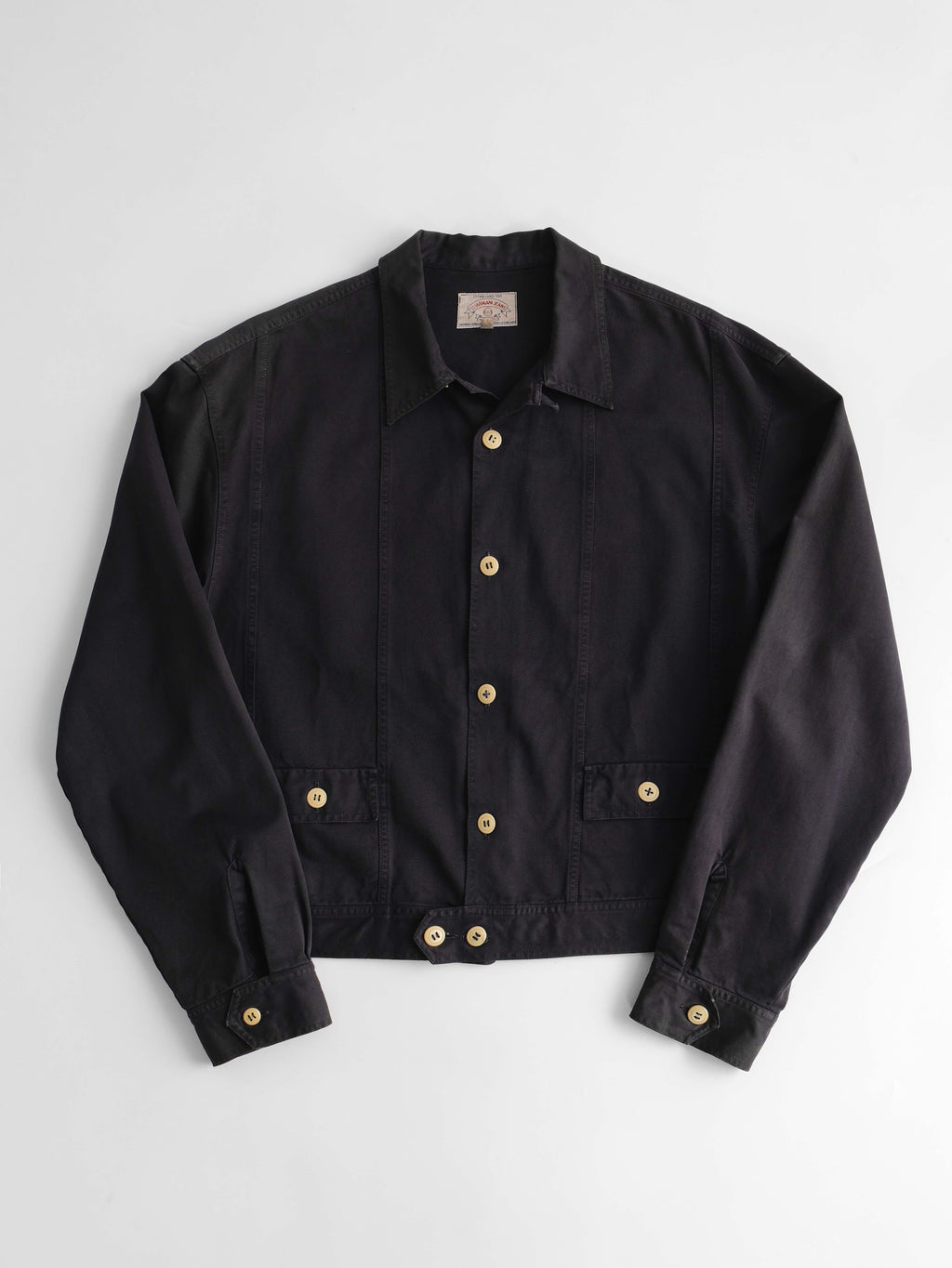 1990s "ARMANI JEANS" NAVY WORK JACKET