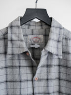 1990s ARMANI PLAID / TARTAN GREY JEANS/ FLANNEL LS SHIRT