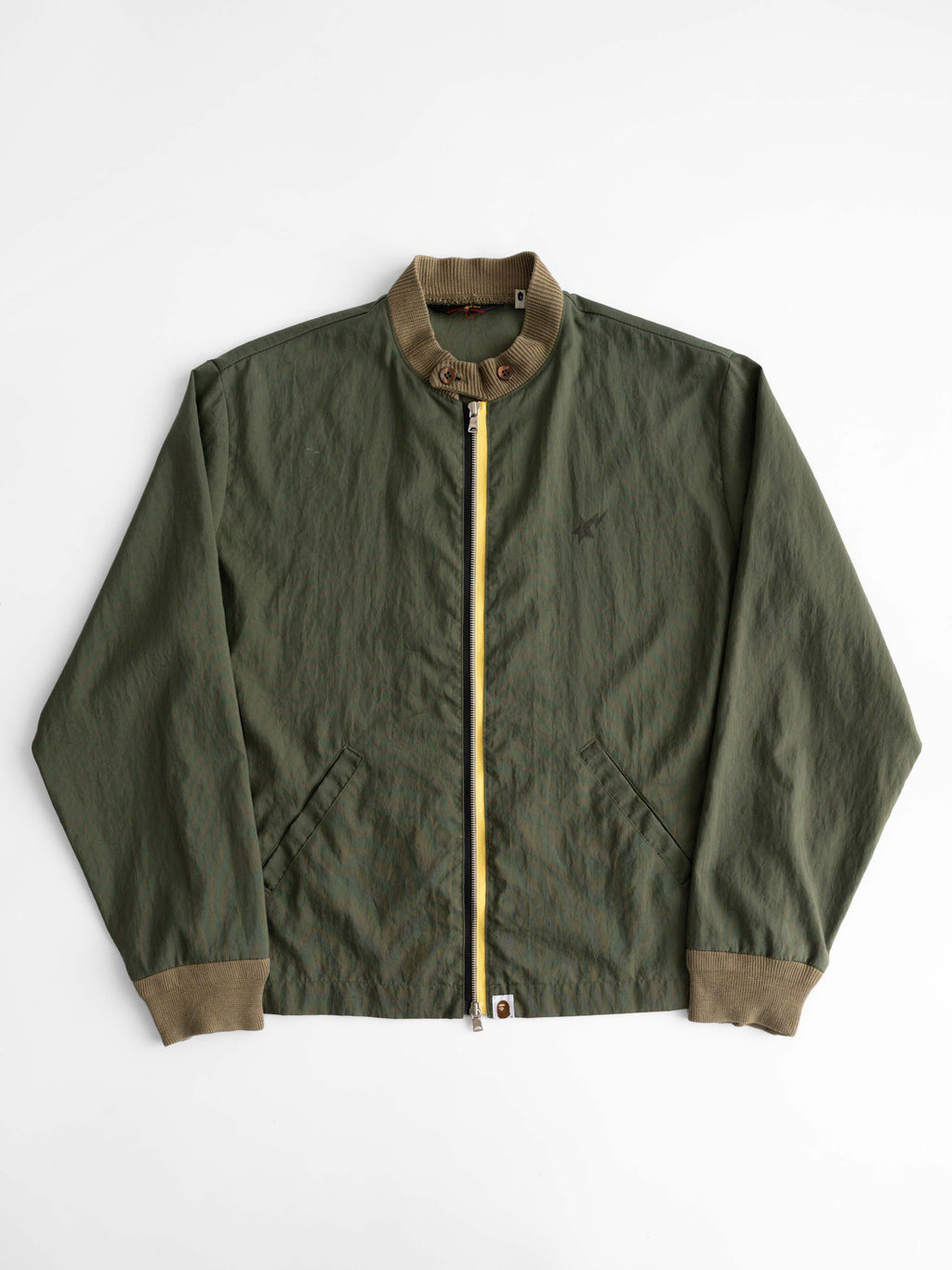 1990s BAPE MOSS " STA " WINDBREAKER JACKET
