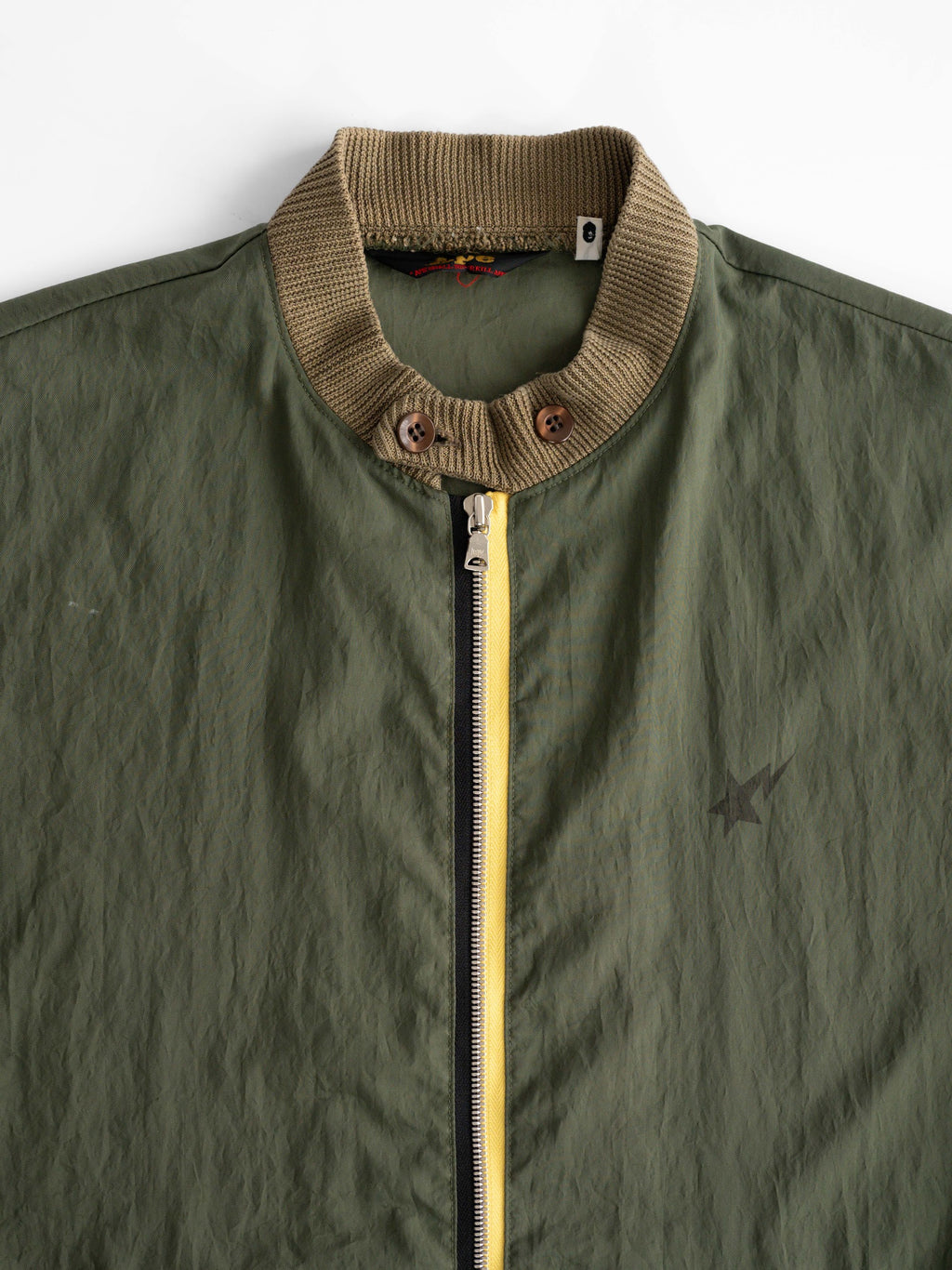 1990s BAPE MOSS " STA " WINDBREAKER JACKET
