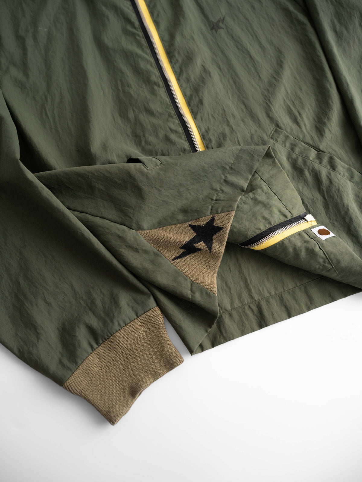 1990s BAPE MOSS " STA " WINDBREAKER JACKET