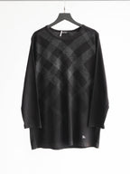 1990s BURBERRY PLAID / TARTAN BLACK BLACK LABEL LS T-SHIRT