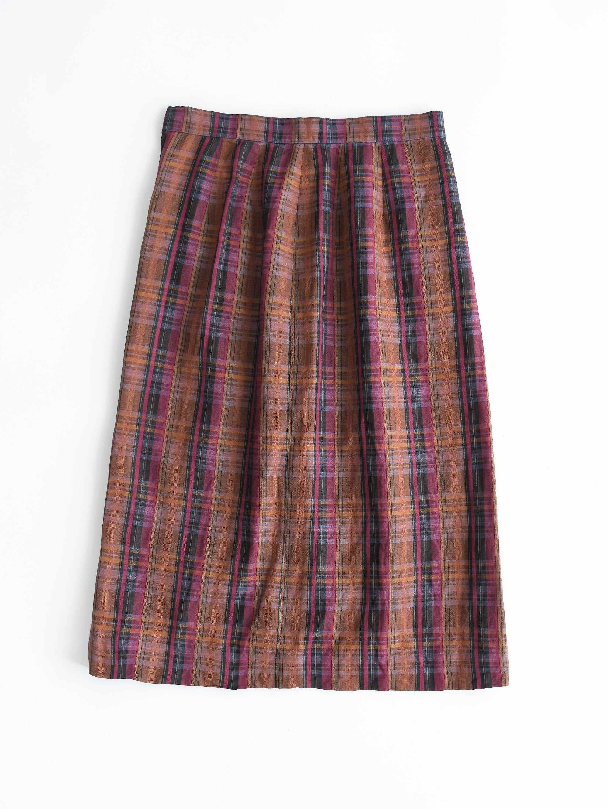 1990s BURBERRY PLAID / TARTAN MULTI SKIRT