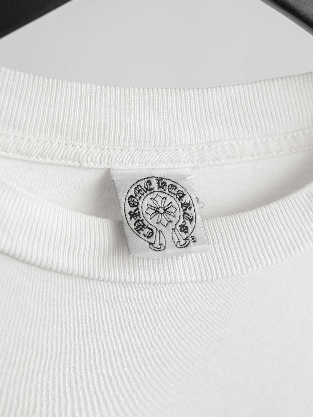 1990s CHROME HEARTS WHITE DOUBLE FLORAL LS T-SHIRT