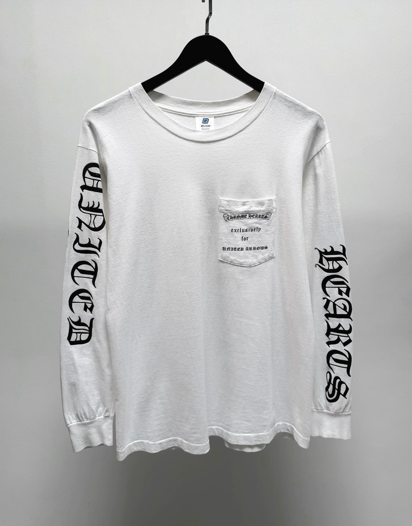 1990s CHROME HEARTS WHITE X UNITED ARROW LS T-SHIRT