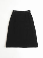 1990s DIOR BLACK VELVET SKIRT