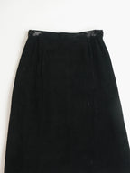 1990s DIOR BLACK VELVET SKIRT