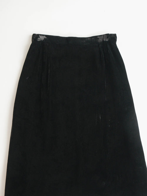 1990s DIOR BLACK VELVET SKIRT