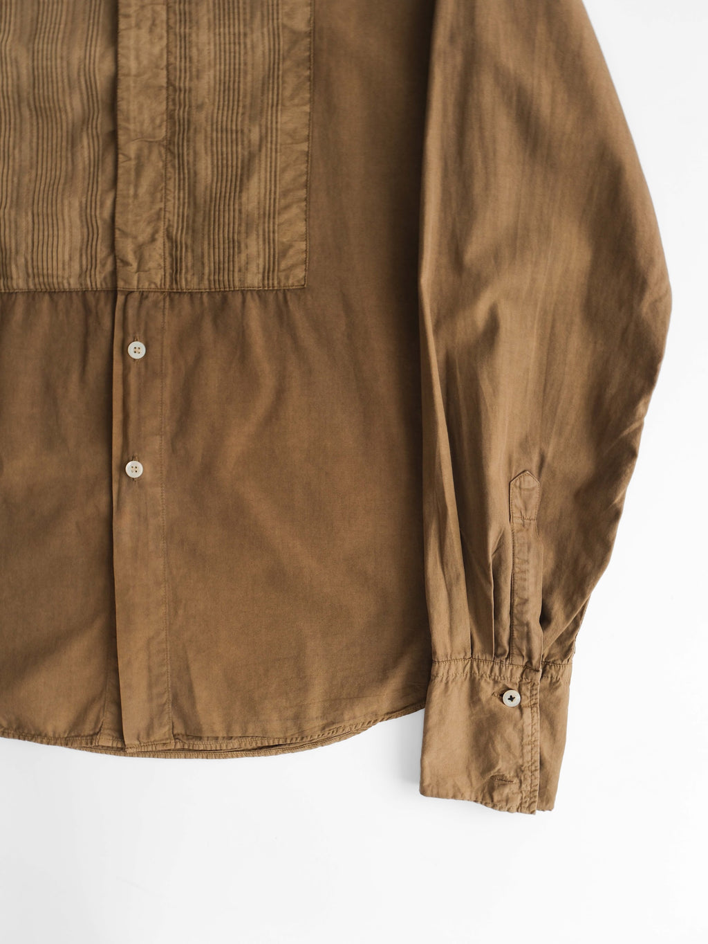 1990s DRIES VAN NOTEN BROWN LS SHIRT