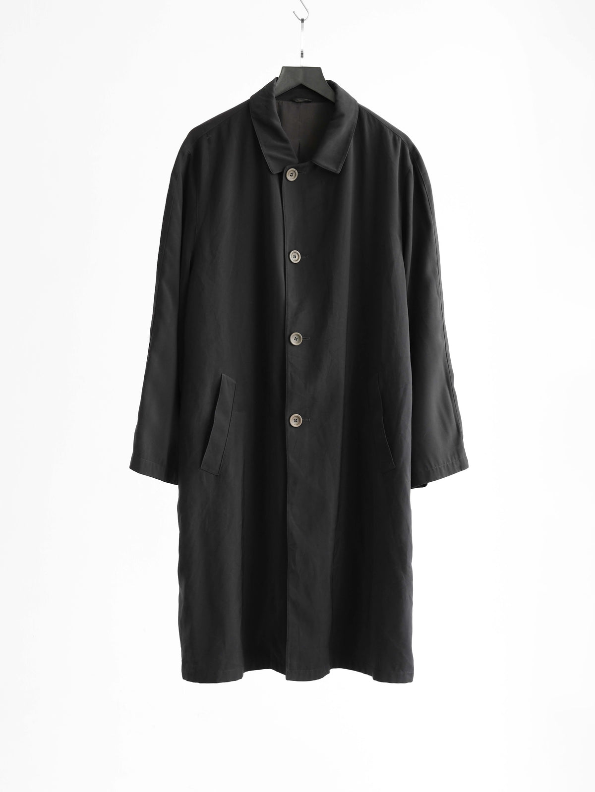 1990s GIORGIO ARMANI BLACK SINGLE BREASTED COAT