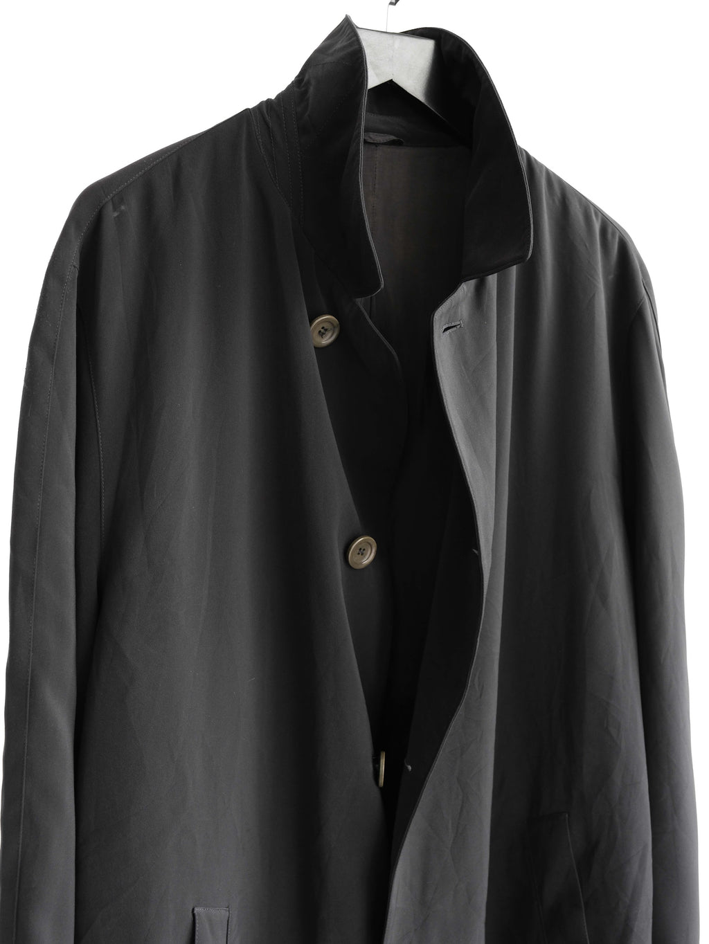 1990s GIORGIO ARMANI BLACK SINGLE BREASTED COAT