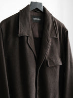1990s GIORGIO ARMANI BROWN WOOL COAT