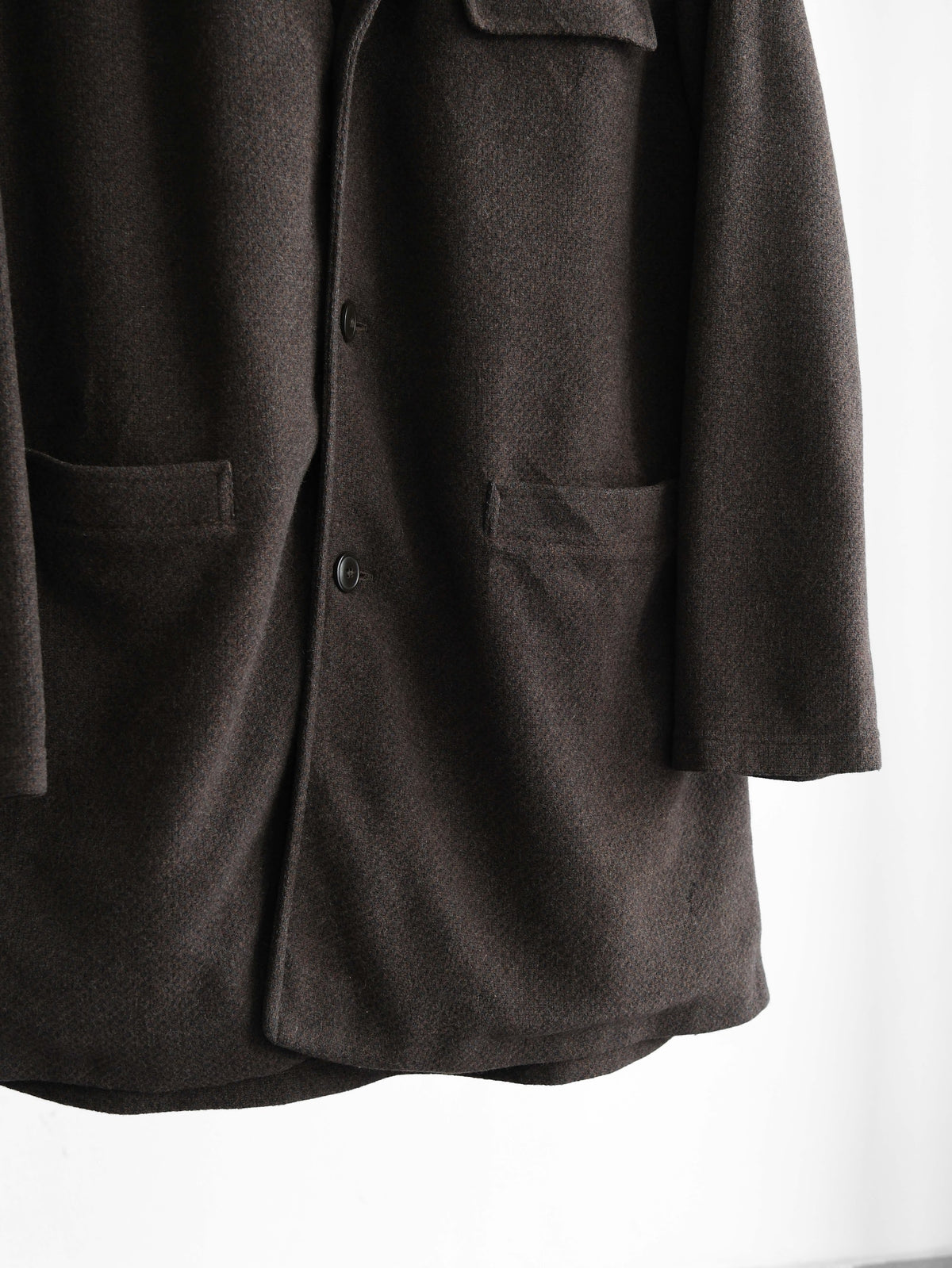 1990s GIORGIO ARMANI BROWN WOOL COAT