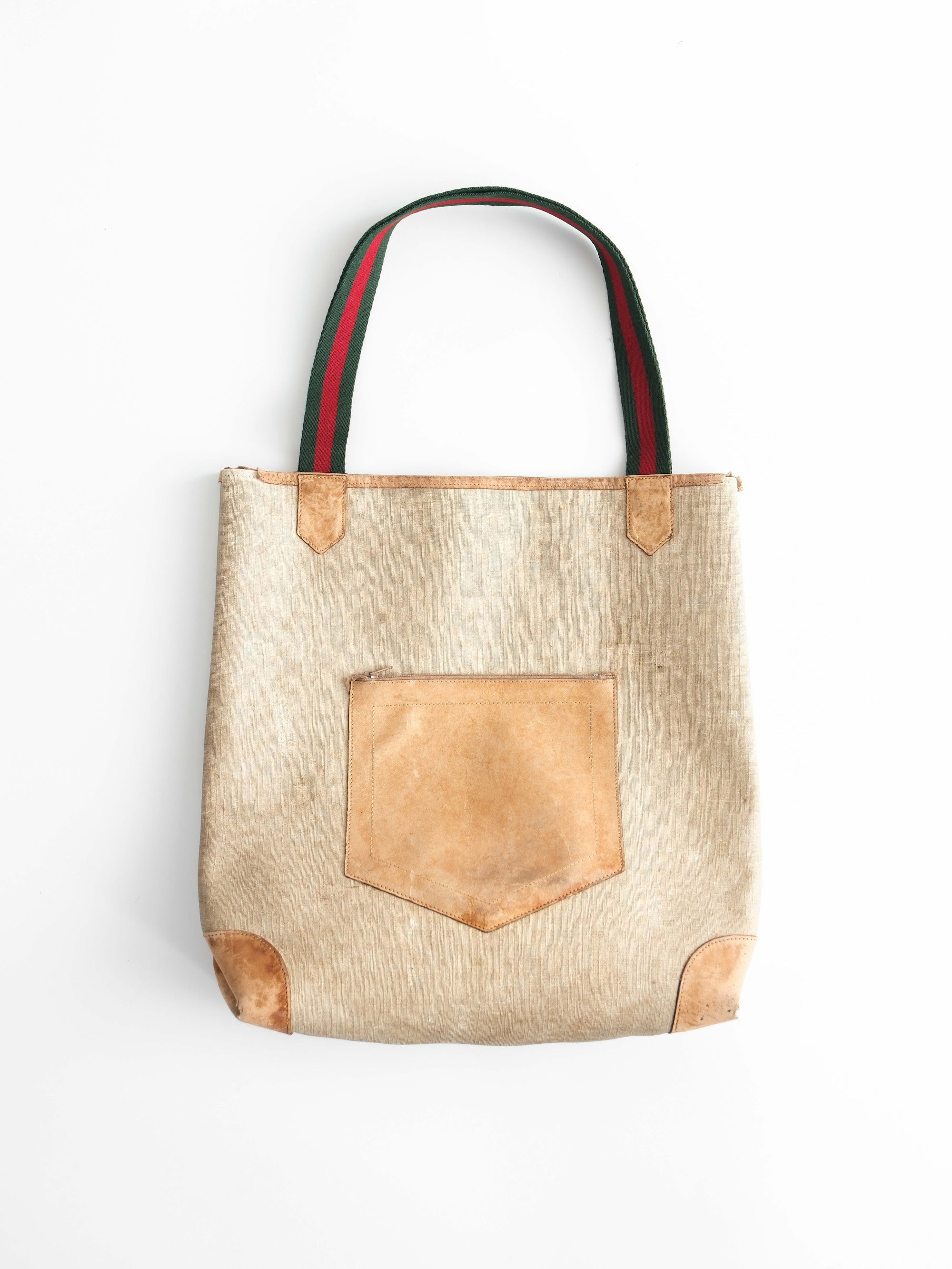 1990s GUCCI CREAM SHOULDER BAG