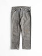 1990s HELMUT LANG GREY RUNWAY RAW DENIM JEANS