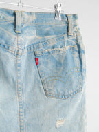 1990s HYSTERIC GLAMOUR PATCHWORK DENIM SKIRT