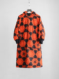 1990s ISSEY MIYAKE GEOMETRIC ORANGE SPORT REVERSIBLE  COAT