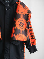 1990s ISSEY MIYAKE GEOMETRIC ORANGE SPORT REVERSIBLE  COAT