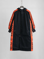 1990s ISSEY MIYAKE GEOMETRIC ORANGE SPORT REVERSIBLE  COAT