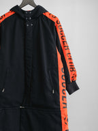 1990s ISSEY MIYAKE GEOMETRIC ORANGE SPORT REVERSIBLE  COAT