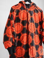 1990s ISSEY MIYAKE GEOMETRIC ORANGE SPORT REVERSIBLE  COAT
