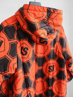 1990s ISSEY MIYAKE GEOMETRIC ORANGE SPORT REVERSIBLE  COAT