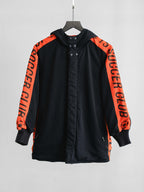 1990s ISSEY MIYAKE GEOMETRIC ORANGE SPORT REVERSIBLE  COAT