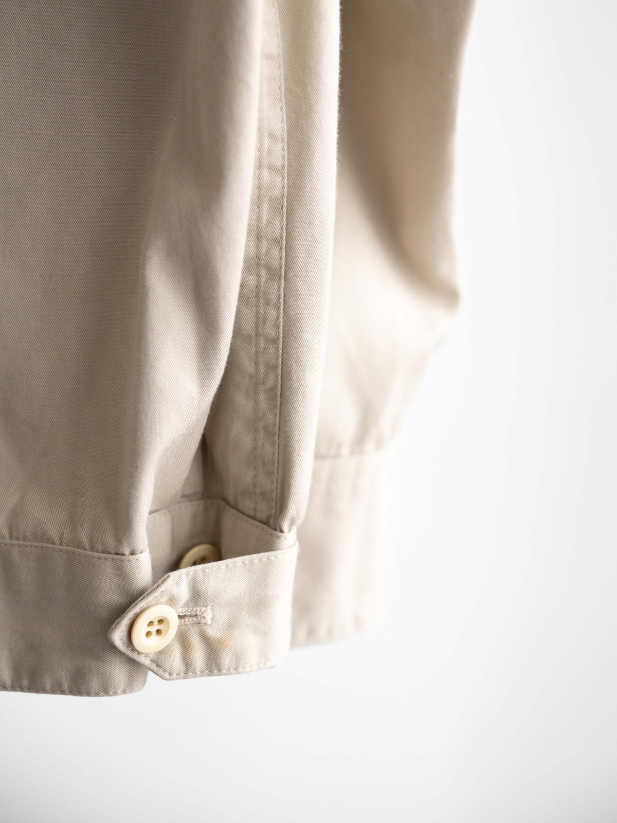 1990s KATHARINE HAMNETT BEIGE HARRINGTON JACKET