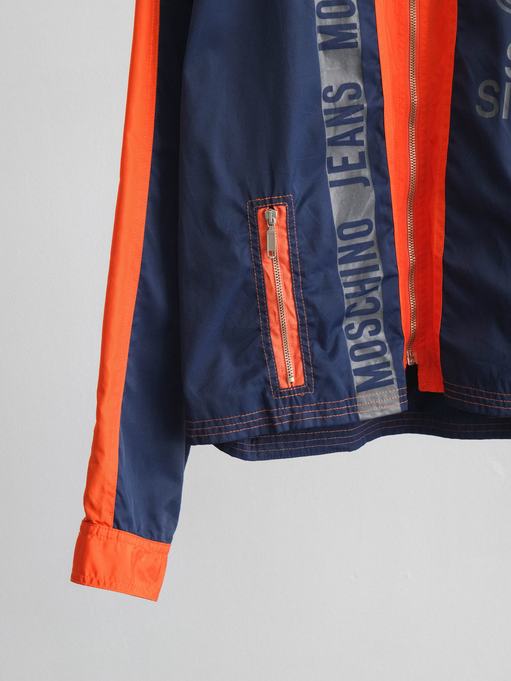 1990s MOSCHINO NAVY JEANS/ RACING JACKET