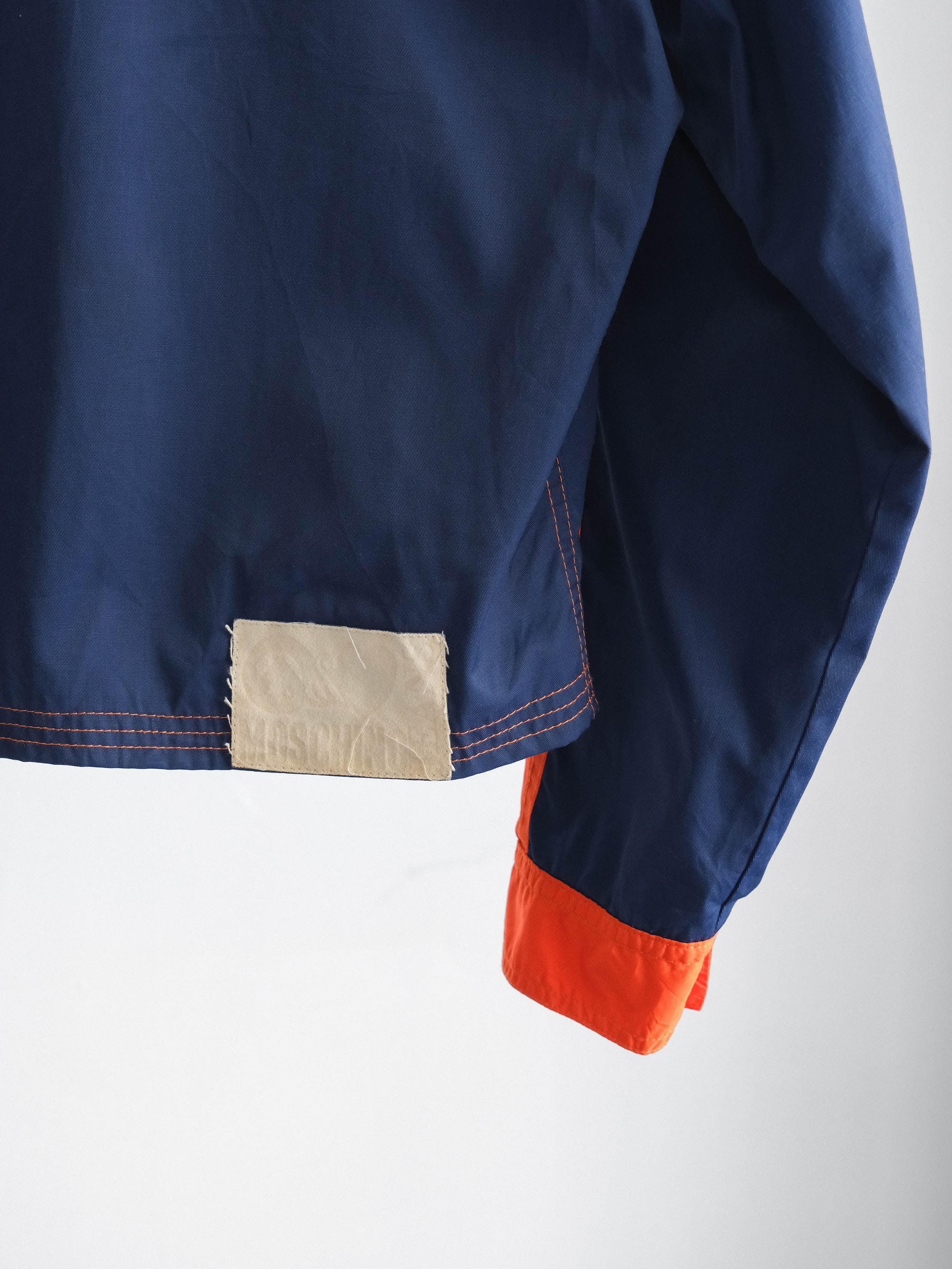 1990s MOSCHINO NAVY JEANS/ RACING JACKET