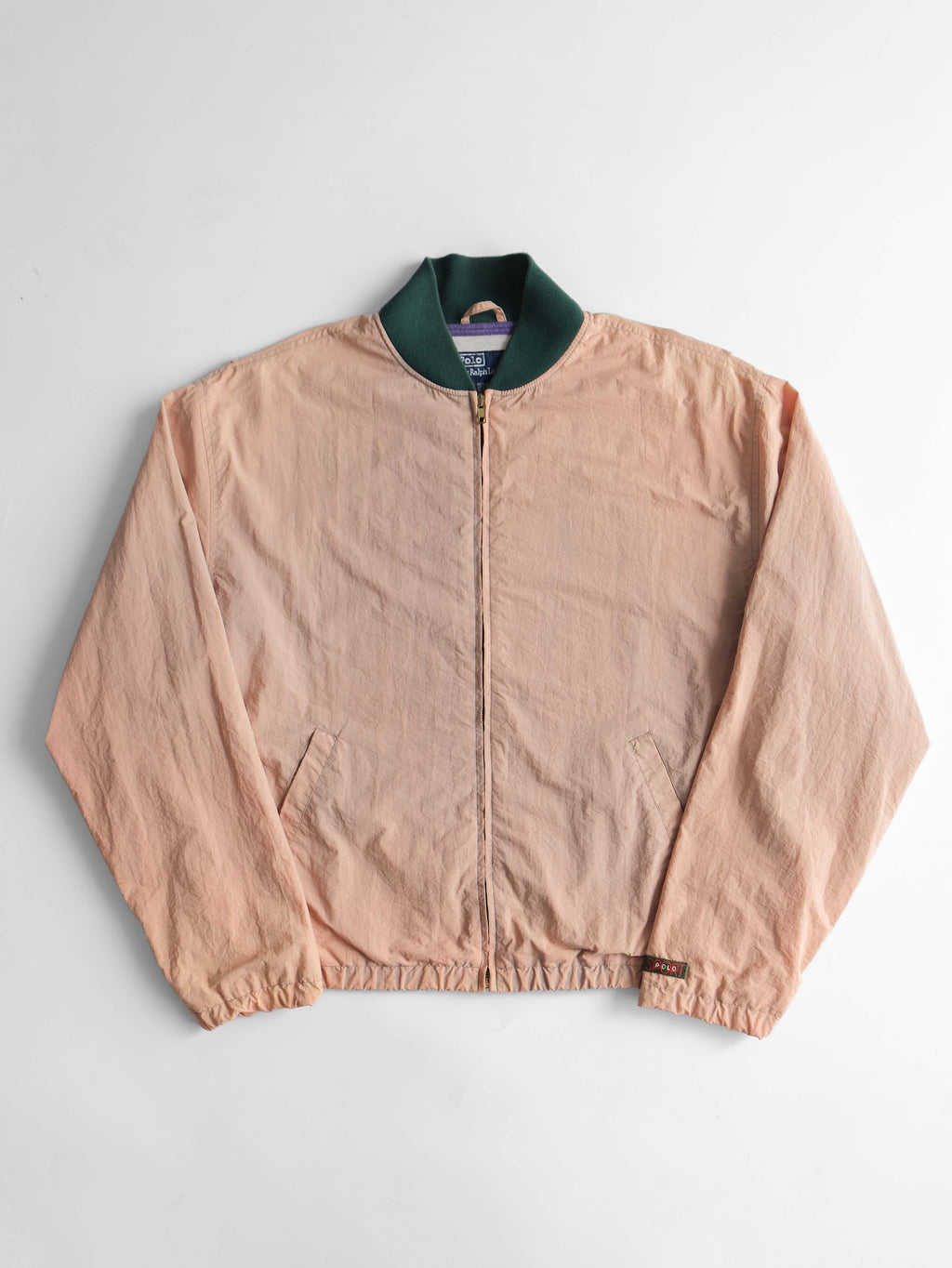 1990s RALPH LAUREN BEIGE POLO/ BOMBER JACKET