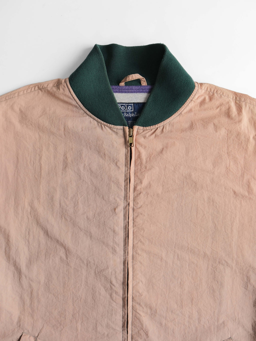 1990s RALPH LAUREN BEIGE POLO/ BOMBER JACKET