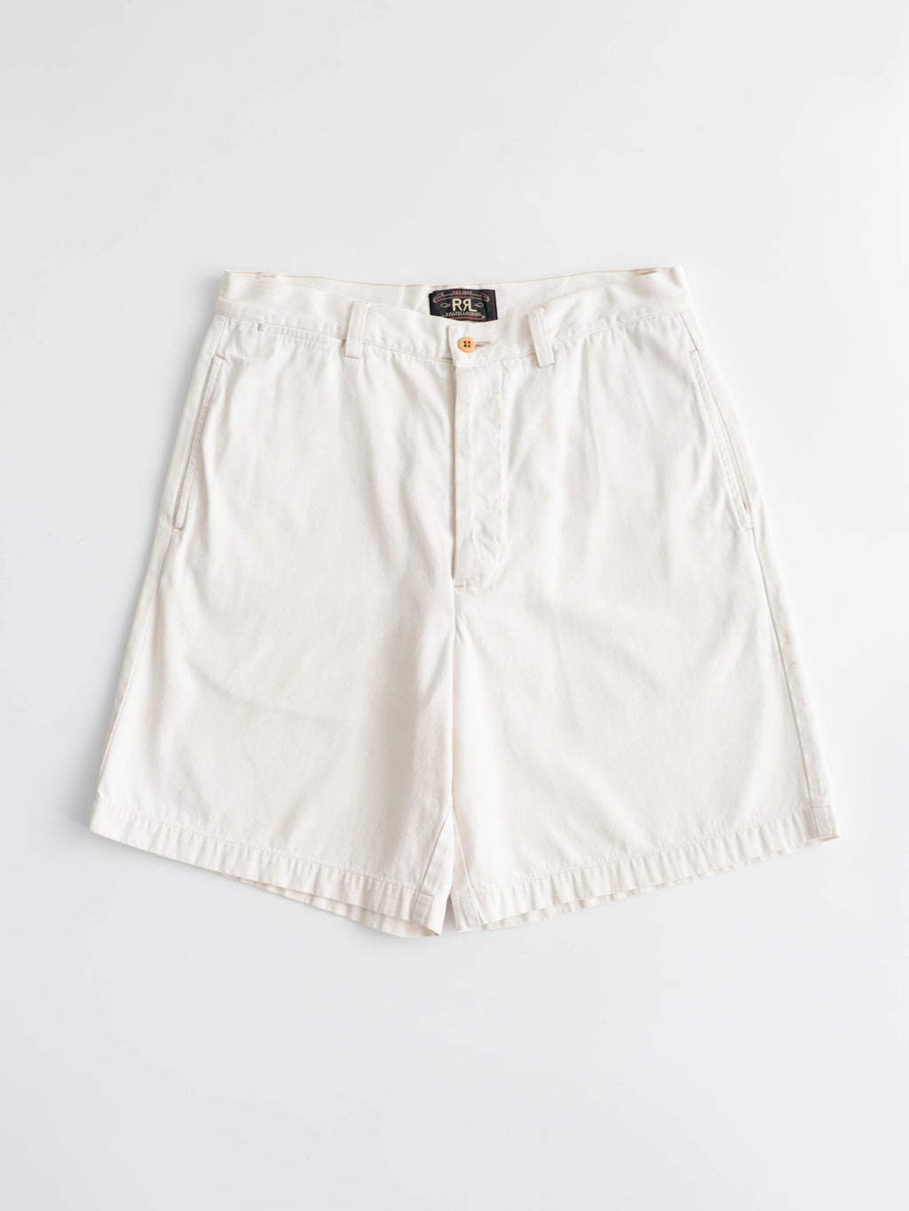 1990s RALPH LAUREN WHITE DOUBLE RL SHORTS