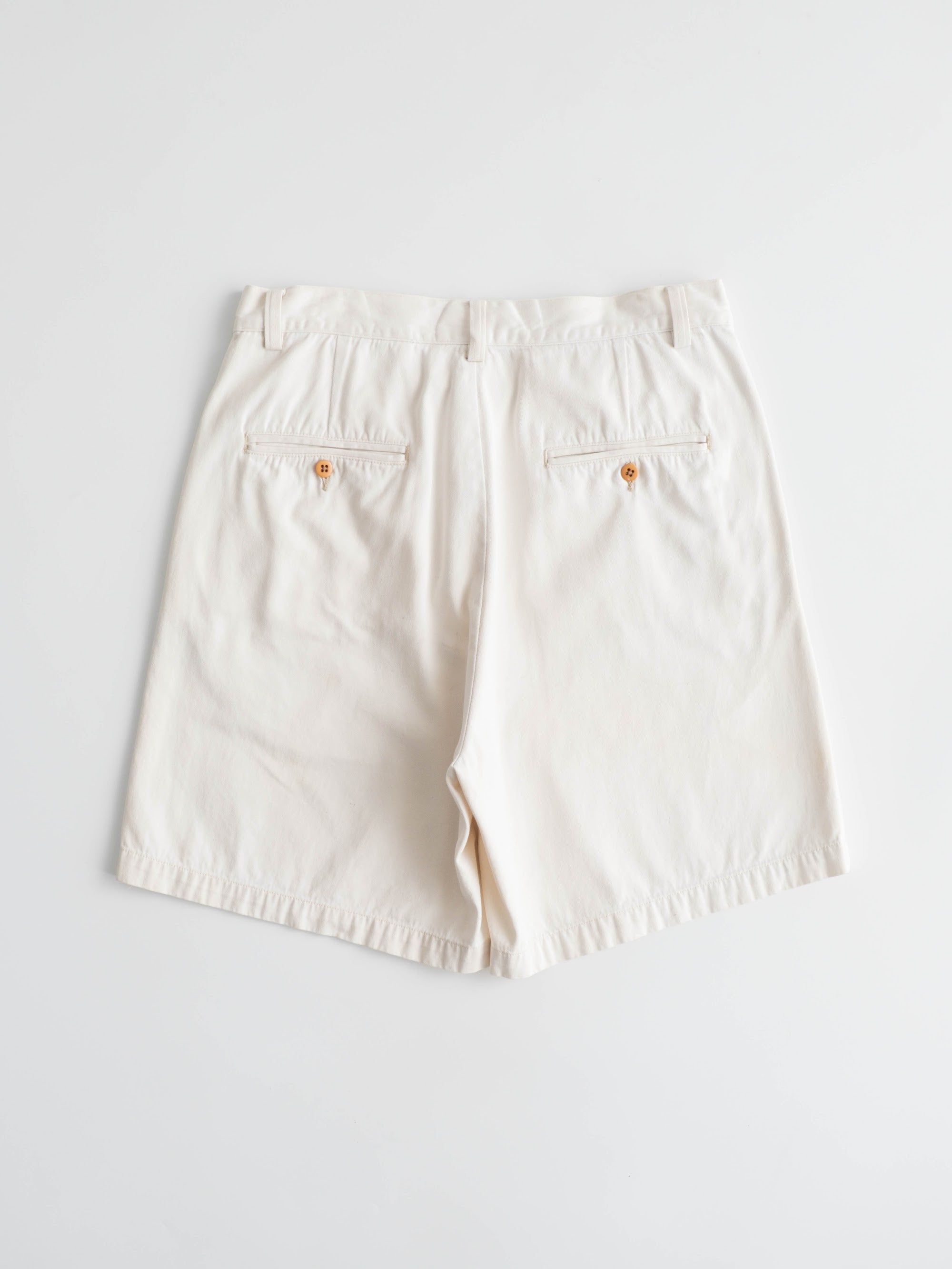 1990s RALPH LAUREN WHITE DOUBLE RL SHORTS
